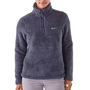 Patagonia Women's Los Gatos 1/4-Zip Fleece Pullover Gray XS Teddy Soft Warm Cozy